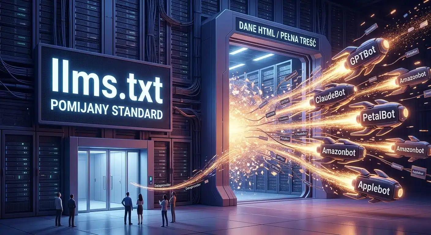 Roboty AI ignorują LLMS.txt ale skanują internet na potęgę – 2 badania, 1 wniosek