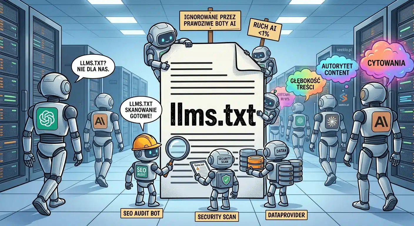 llms.txt – prawie 500 000 domen, 7 badań, 1 wniosek