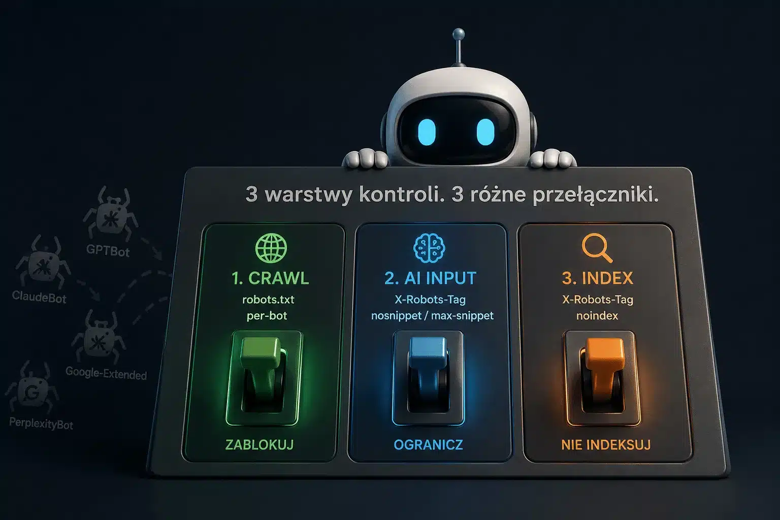 X-Robots-Tag i AI Overviews / AI Mode - kontrola danych wejściowych 42 X-Robots-Tag i AI Overviews / AI Mode – kontrola danych wejściowych